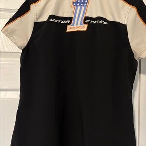 Harley-Davidson Black and Cream Racing Shirt